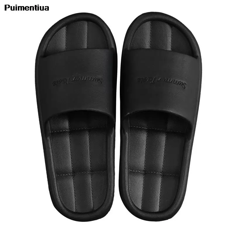 

2022New Home Slippers Men Women Couples Flip Flops EVA Flat Shoes Indoor Bathroom Sandals Non-slip Summer Sandalias Breathable