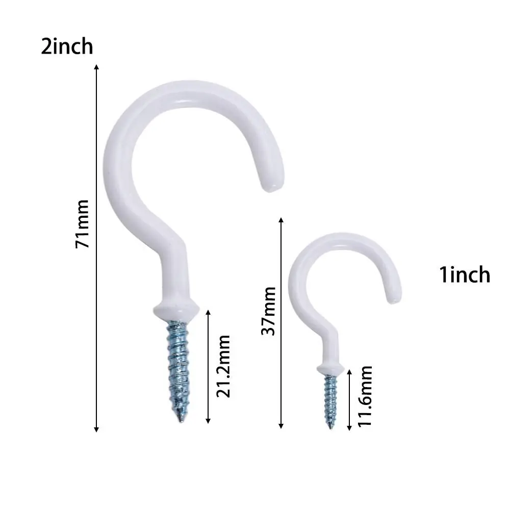 Белый сверхмощный домашний держатель для хранения потолочные крючки на плечах