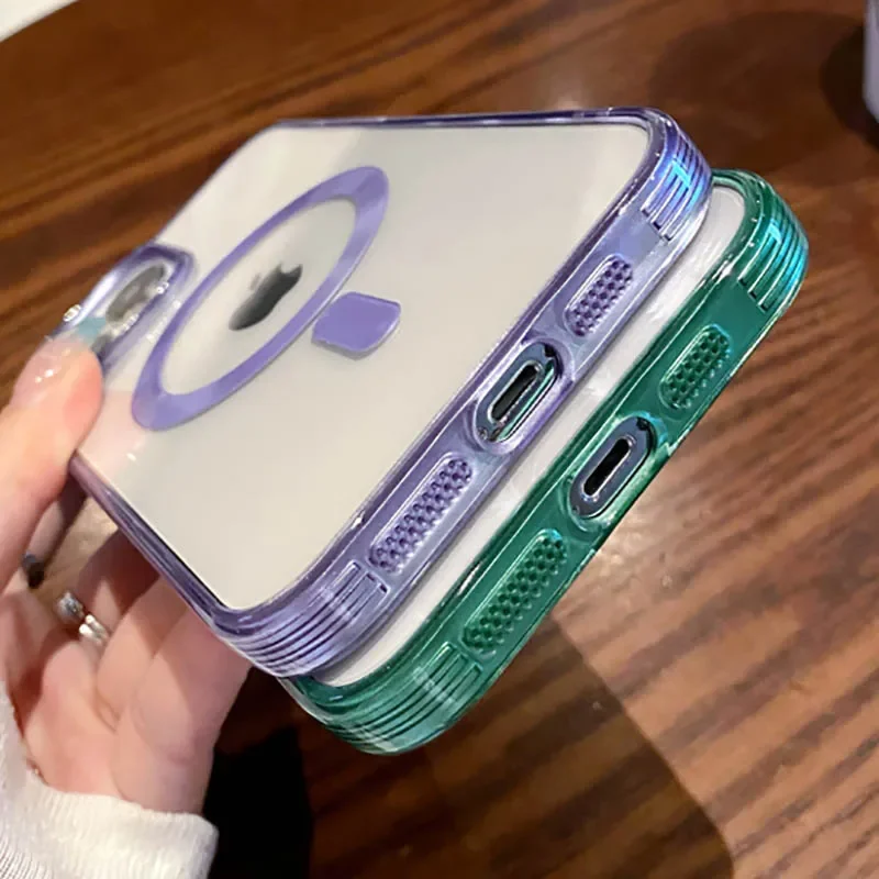 Роскошный акриловый усиленный защитный чехол для телефона IPhone 16 15 14 13 12 Pro Max Plus