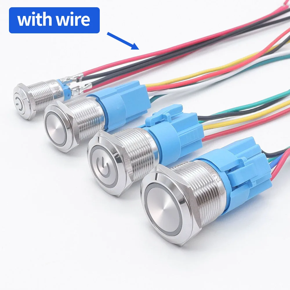 Водонепроницаемый кнопочный переключатель PRONCH 12/16/19/22 мм ...