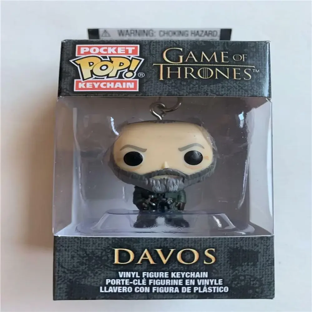 Фото Коллекционные фигурки Funko Pop: Горячая распродажа! Джон Сноу, Дейенерис, Давос, Гост, Найт Кинг, Тиалион, Драгон (из игры в престолы), аниме-фигурки 4 см, оригинальные, с коробкой. №2