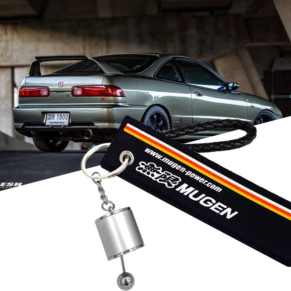 

JDM Style Lanyard For Honda Car Mugen Power Painting Cellphone Lanyard JDM Racing Car Keychain ID Holder KEYCHAIN