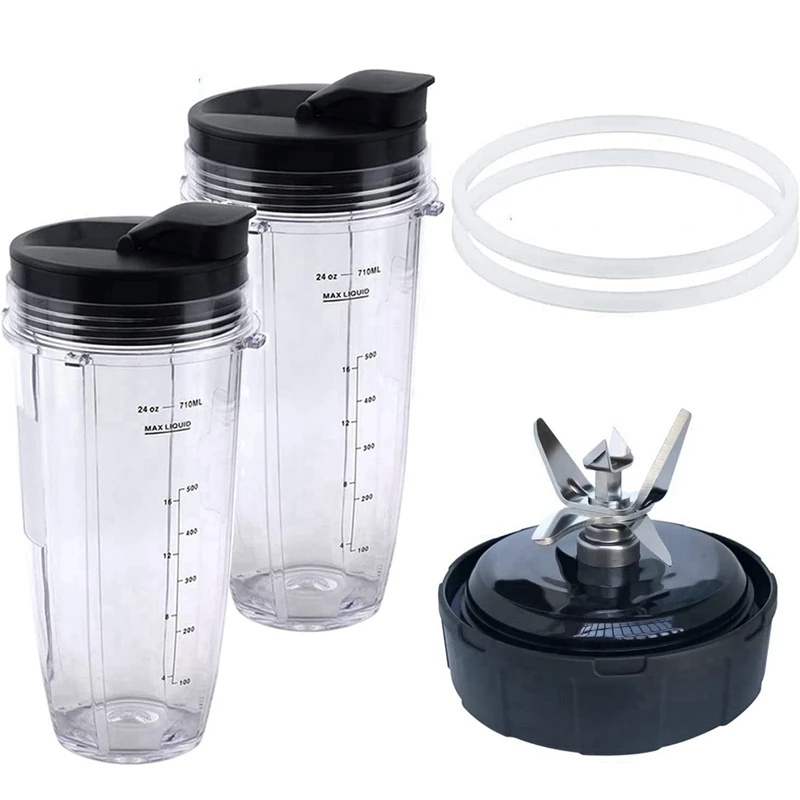 

24Oz Cups Blender Accessories Blender Extra Gaskets For Nutri Ninja Foodi Power Blender SS300 Etc