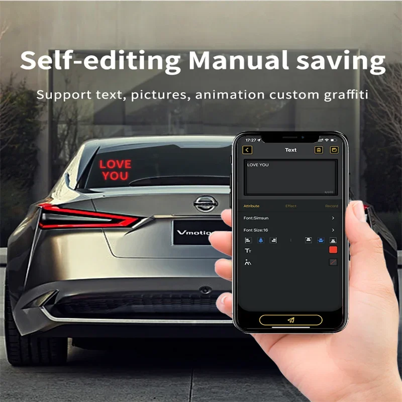 Забавный телефон заднее стекло автомобиля функция управления приложением