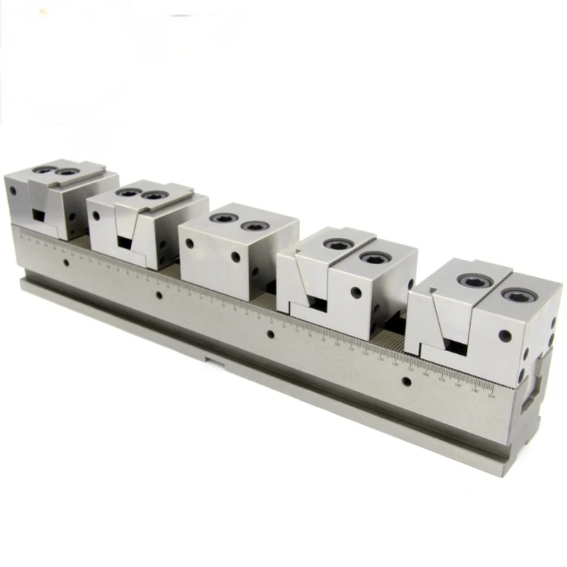 

Multiple clamp vice in row for CNC machine