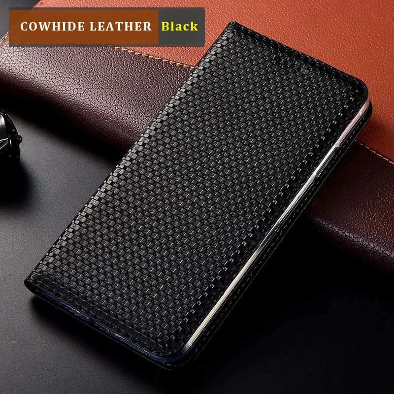 business cowhide genuine leather flip case for infinix smart 5 6 pro smart hd 2021 phone wallet cover with kickstand free global shipping