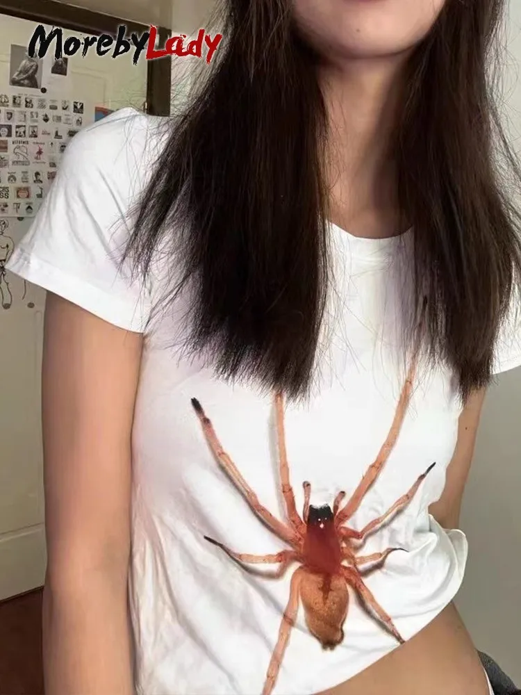 

Morebylady Grunge Aesthetic T Shirt Women Short Sleeve Graphic Tees Japanese Y2k Funny T Shirts Summer Fashion 2022 Tee Tops