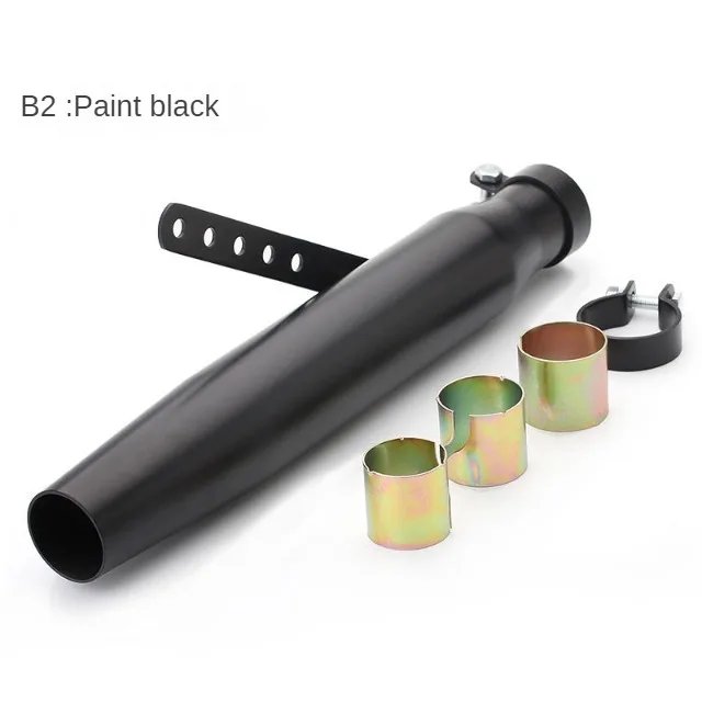 

Универсальные мотоциклетные глушители Cafe Racer, выхлопная труба мотоцикла, скользящий кронштейн, матовая система, черный/серебристый