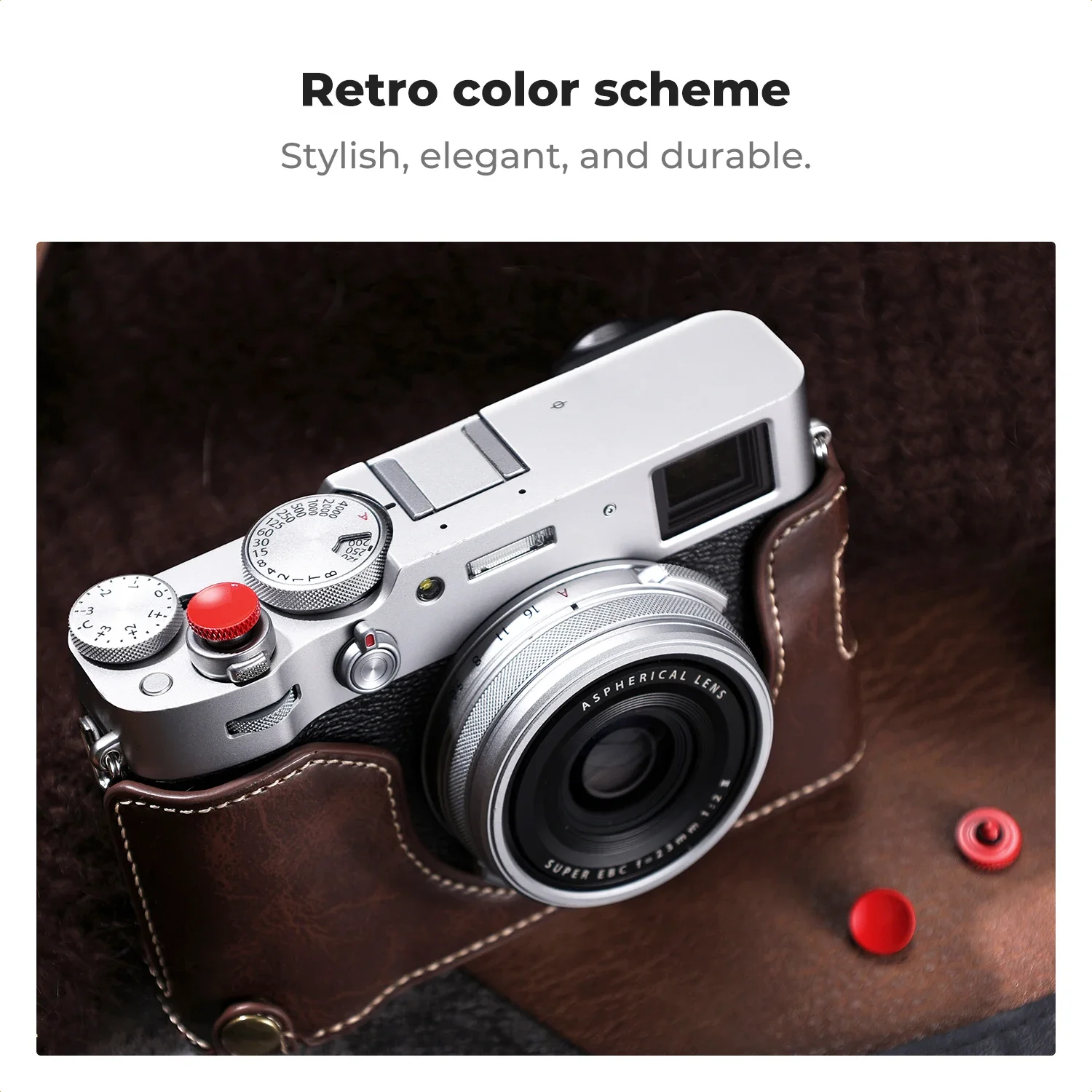 Фото K&F CONCEPT Кнопка спуска затвора камеры 3 шт красная кнопка быстрого спуска для Fuji Sony Leica Nikon аксессуары для камеры из цельной меди №5