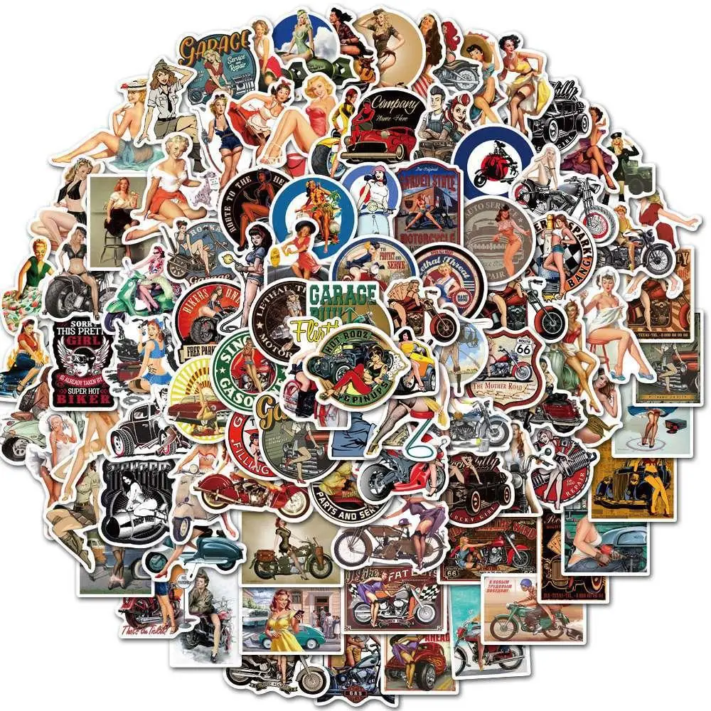 

10/30/50 шт. винтажный художественный постер граффити наклейка мультяшная Водонепроницаемая наклейка чемодан для скейтборда декоративная наклейка оптовая продажа