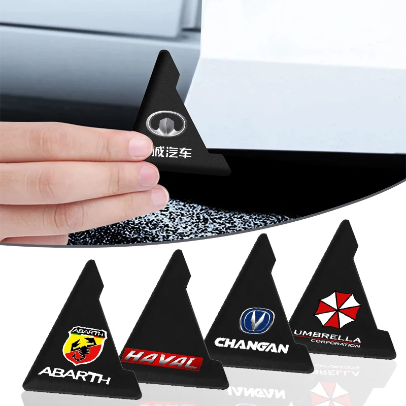 

2pcs Silicone Car Door Corner Cover Anti-collision Stickers for Mustang Zapatillas Miniatura Gt Shelby 2005 2015 Car Accessories