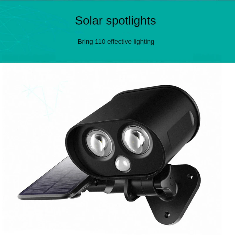 

Светодиодный солнечный светильник, s датчик движения, фотокамера, беспроводной наружный настенный светильник, прожектор, IP65, водонепроница...