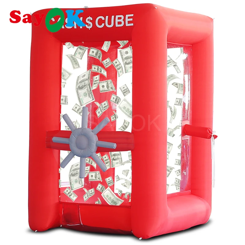 

2.5mH Inflatable Cash Cube Booth Inflatable Money Grab Machine Booth for Business Advertising Event Promotion(NO BLOWERS INCLUDE