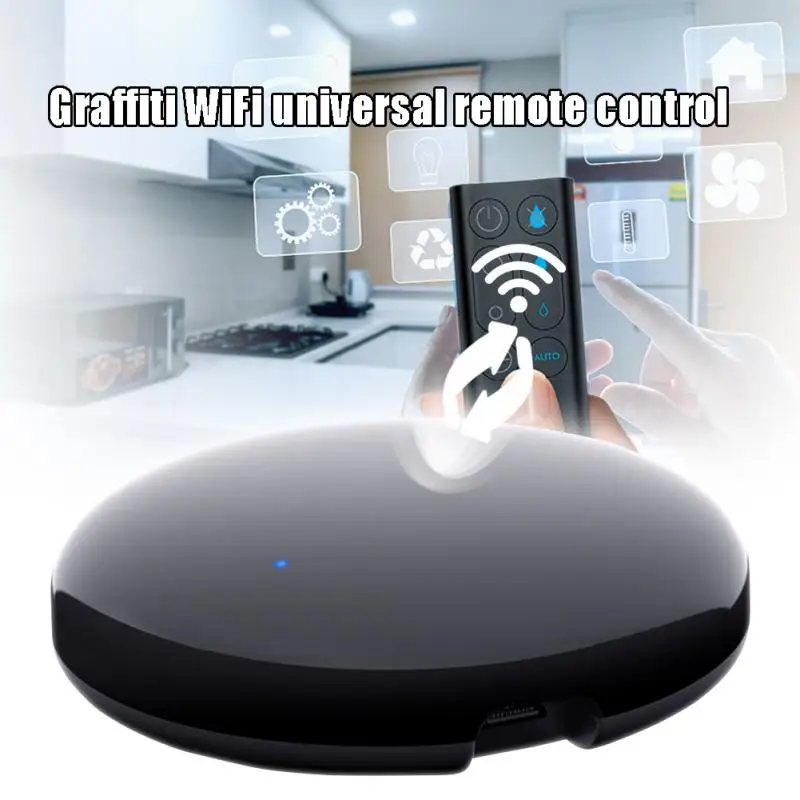 

Tuya WiFi IR Smart Home Infrared Universal Remote Control For Air Conditioner TV AC DVD Aud Voice Works With Alexa Google Home