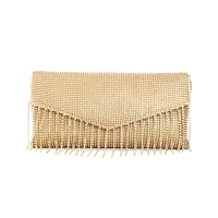 jiomay luxury designer handbags 2022 women shiny rhinestones shoulder bag female shopper purse fashion chain envelope clutch bag