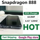 Смартфон с 5,7-дюймовым дисплеем, восьмиядерным процессором Snapdragon 888, 6,43 МП, 65 Вт
