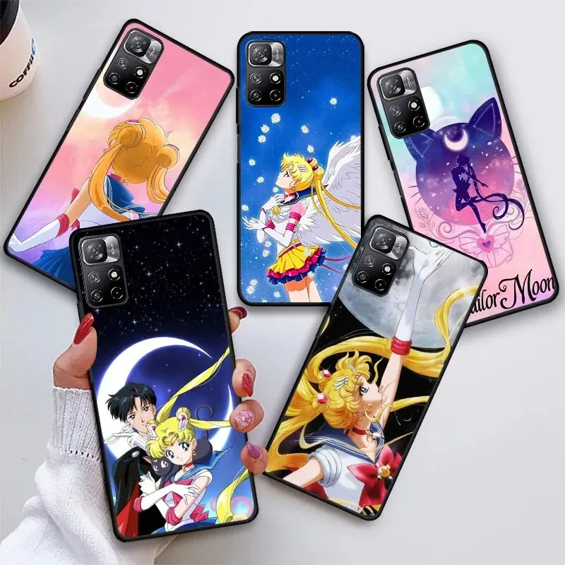 Женская силиконовая моряка moons для Redmi Note 9 9T 9S 10 10S 10T 11 11S Pro Max