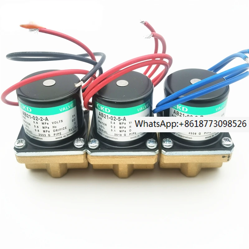 

CKD direct acting 2-way solenoid valve AB21-02-2-3-5-A-B-DC12V-DC24V-AC110V-AC220V voltage