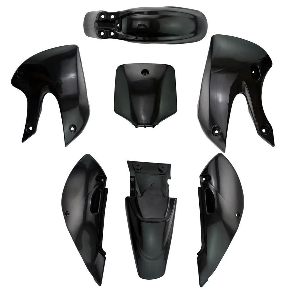 

Black White Motorcycle Styling Full Fairing Kit Body Cover Fender Mudguard For Kawasaki KLX110 KX65 Suzuki DRZ110