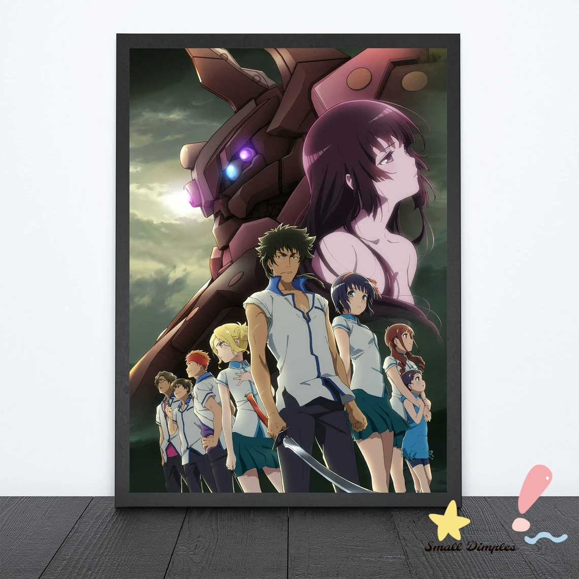 

Плакат Kuromukuro из японского аниме, холст, Художественная печать, украшение для дома, настенная живопись (без рамки)
