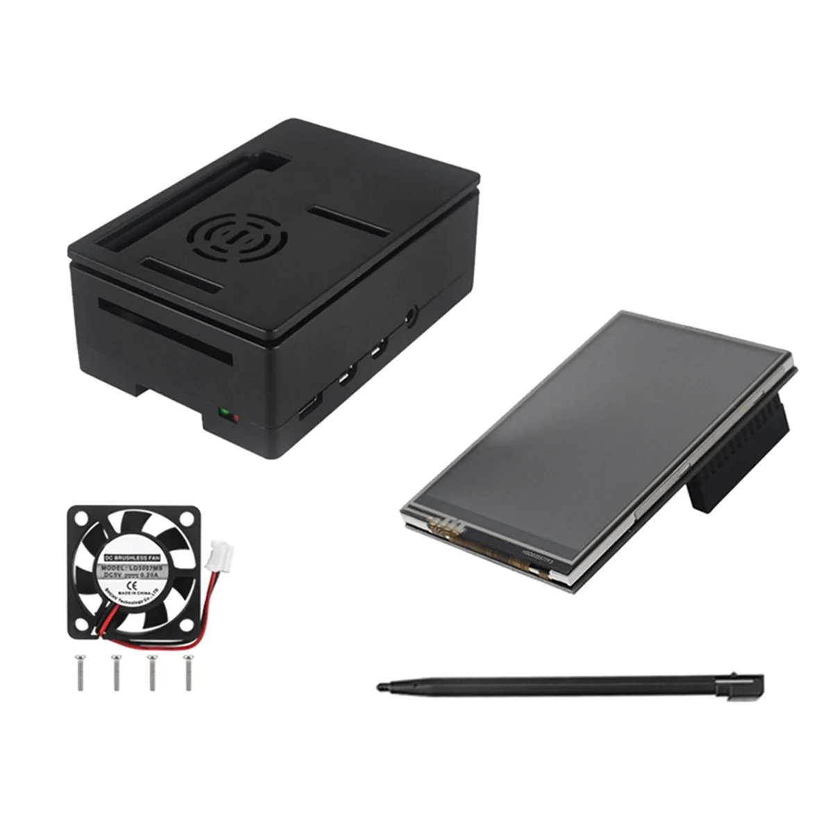 Для Raspberry Pi 3 5 сенсорный экран 480X32 0 ЖК TFT дисплей ABS чехол охлаждающий вентилятор