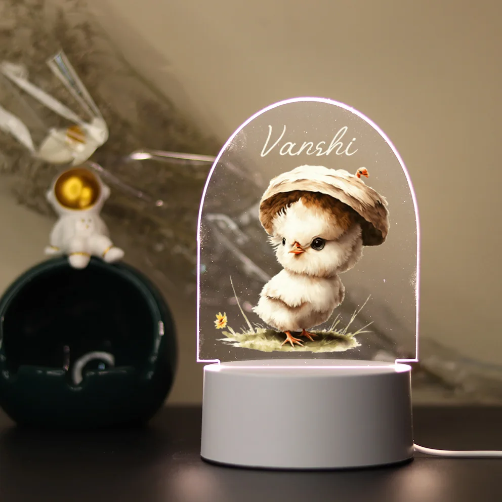 Персонализированная Популярная Настольная лампа на заказ 3D ночник с основанием