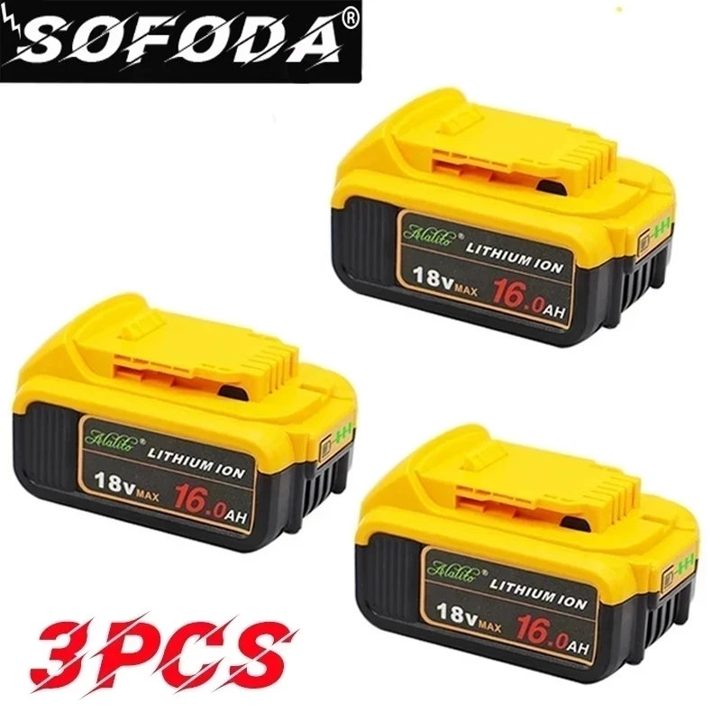 

Сменный аккумулятор для электроинструмента DeWalt DCB184 DCB181 DCB182 DCB200 20 в 8A 18 в, 3 шт.