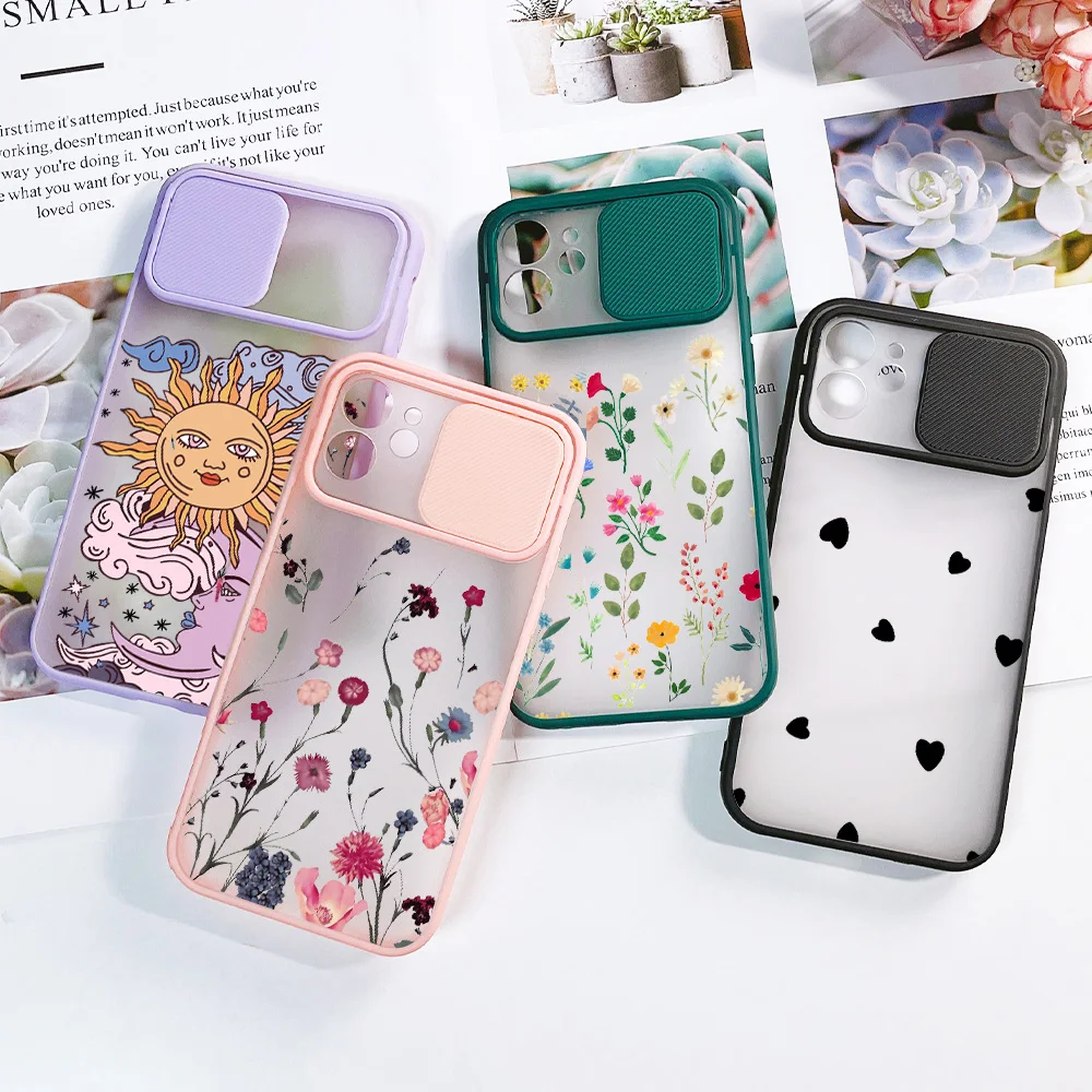 

Funda For Iphone 11 Case Iphone 12 13 Pro Max Case Iphone 6 s 7 8 Plus 12 Mini XS Max X XR Floral Cover Lens Protection Silicon