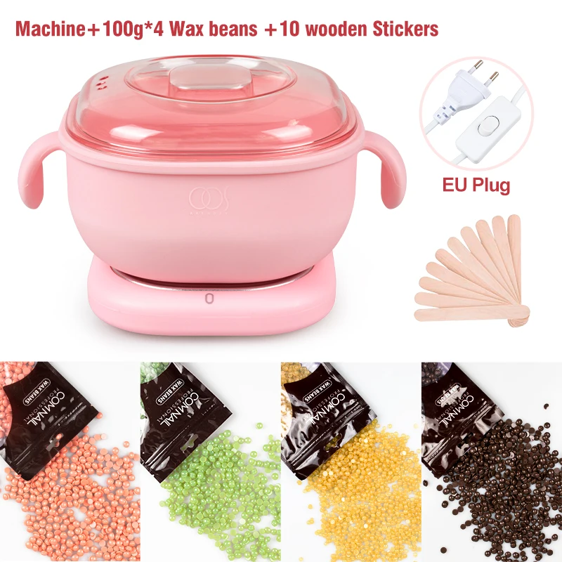 

Wax Heater Machine For Hair Removal Tools 10 Wood Stickers Set Wtih Wax Beans Hair Removal Wax-Melt Beauty Salon Spa