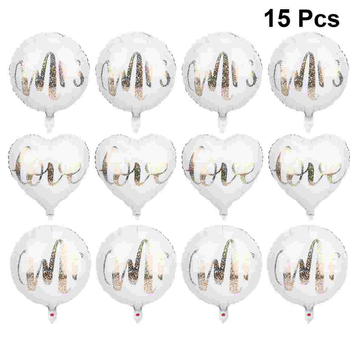 

Balloon Wedding Valentine S Day Lovehelium Letter Decoration Heart Round Engagement Latex Anniversary