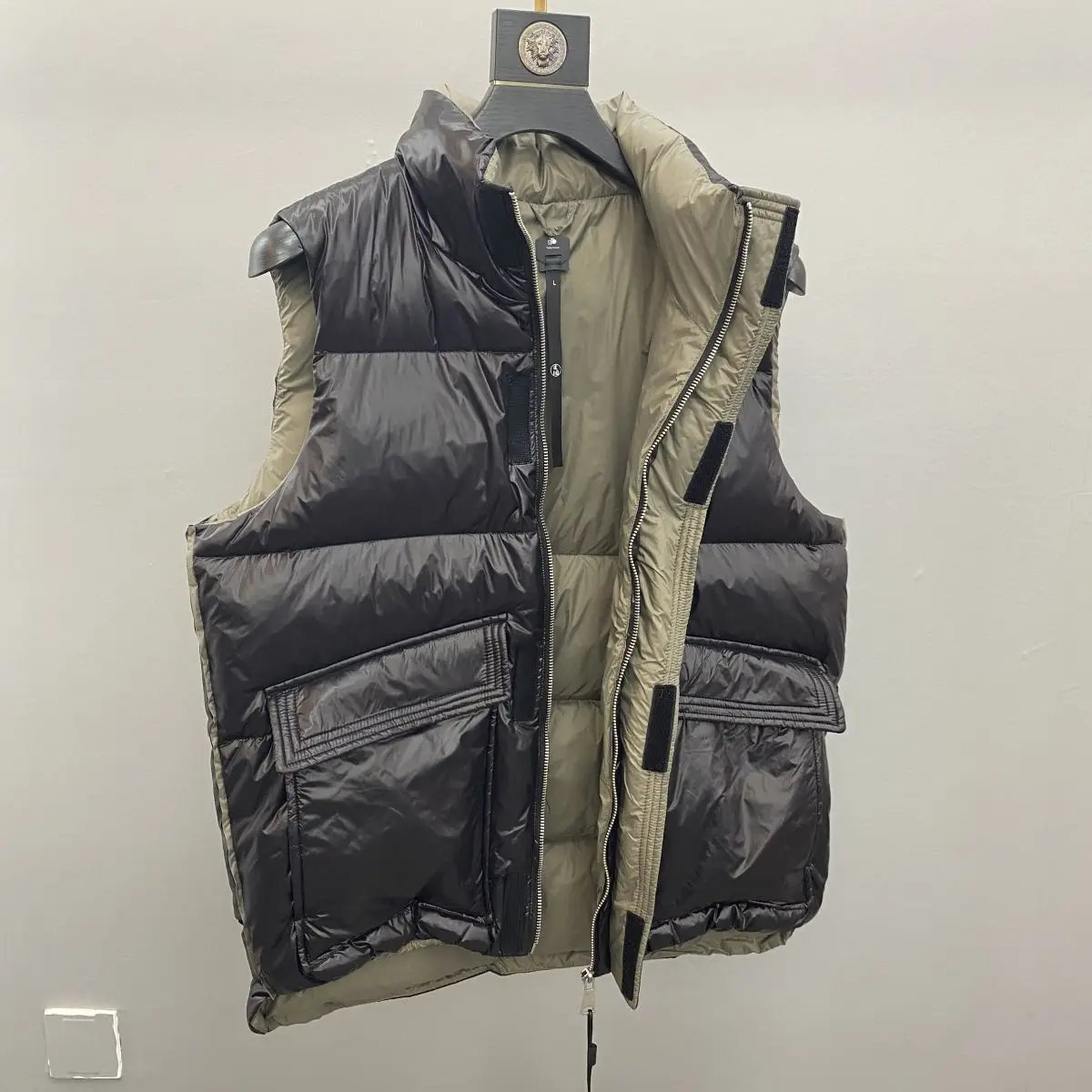 High-end Men's 90 Percent Gray Duck Down Vest High-quality Winter Warm Vests
