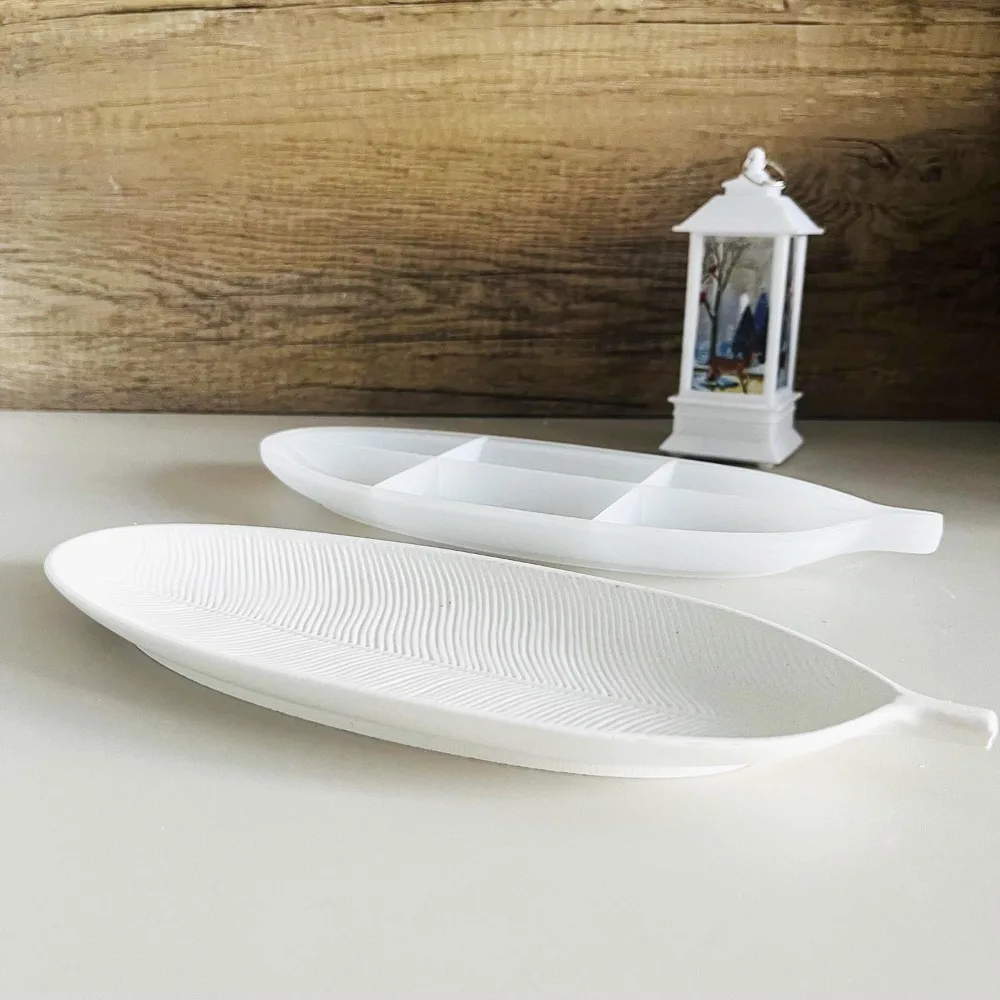 Формы в виде листьев бетонных подносов ананасов посуды силиконовая форма сделай