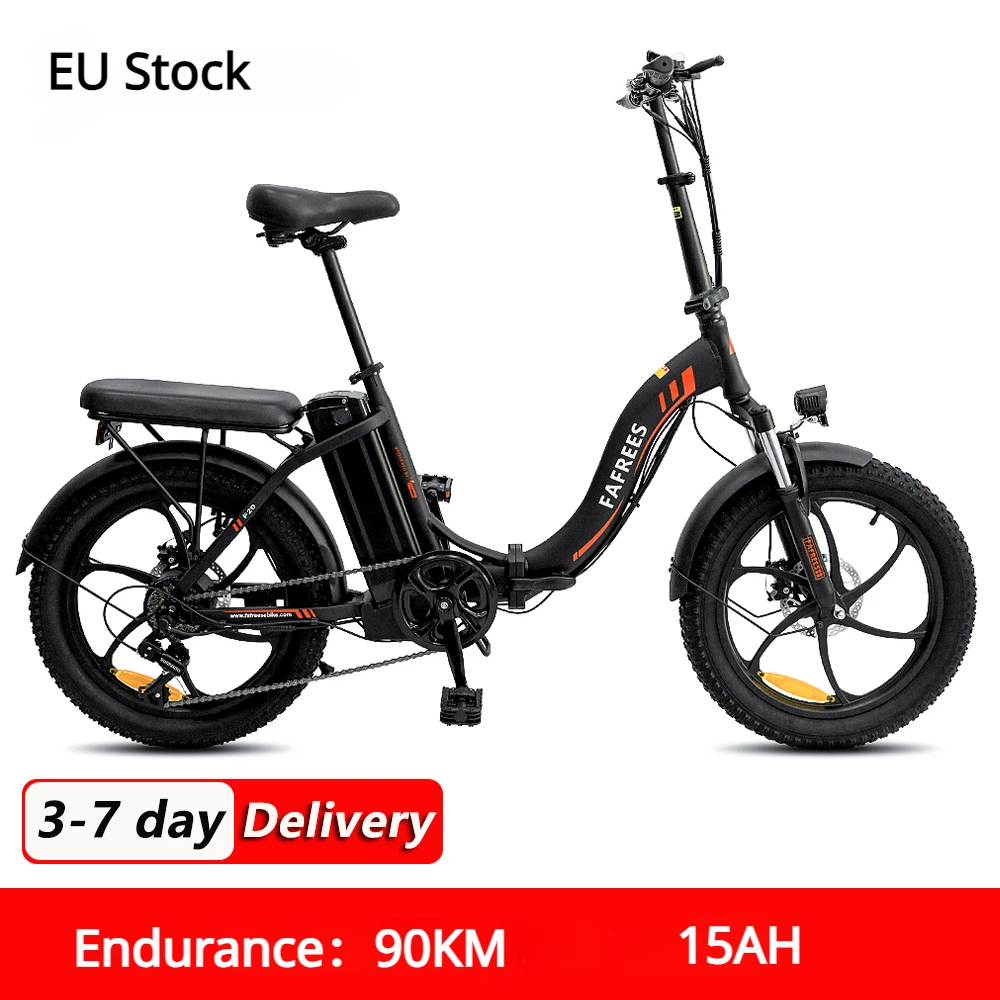 

EU Stock Electric Bike Brushless Motor 15Ah Battery Life 90KM Mountain Ebike Adult 20*4.0 Inch Fat Tire Folding Electric Bicycle
