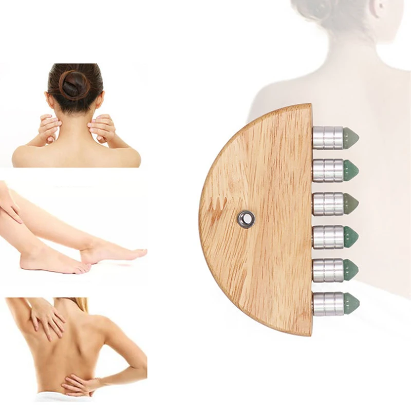 

Healing Stone Natural Jade Gua Sha Scraper Head Body Meridian Scraping Massage Tool Lympatic Drainage Relaxation Health Care