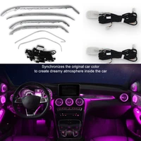 64 color ambient lamp for mercedes benz c glc class x253 w205 coupe 2014 2021 led ambient light kit dashboard strips door neon
