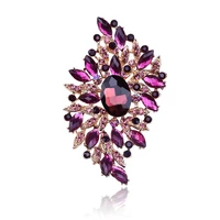 luxurious brooch stainedretro atmosphere large brooch crystal brooch women birthday gift clothing accessories