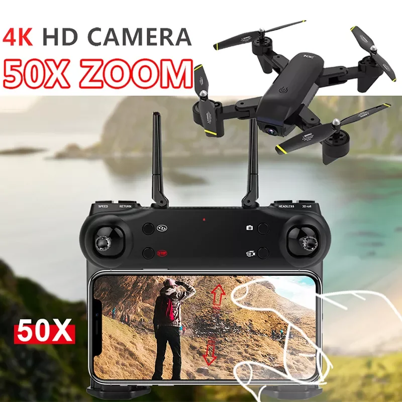 

Новинка Дрон SG700D 4K 1080P Радиоуправляемый складной Квадрокоптер с двойной камерой оптический поток 50X зум 2,4G Wifi FPV Дрон