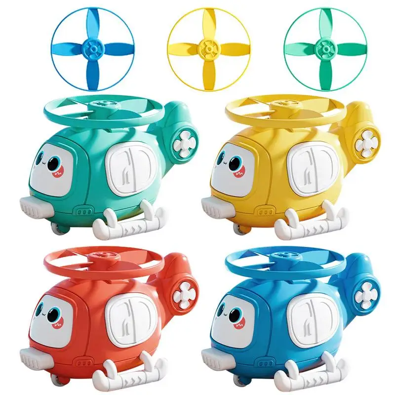 

3pcs Light Up Sky Spin Flying Bamboo Dragonfly Outdoor Indoor Spinning Toy Flying Disc Fine Motor Skill Development Toy For Kids