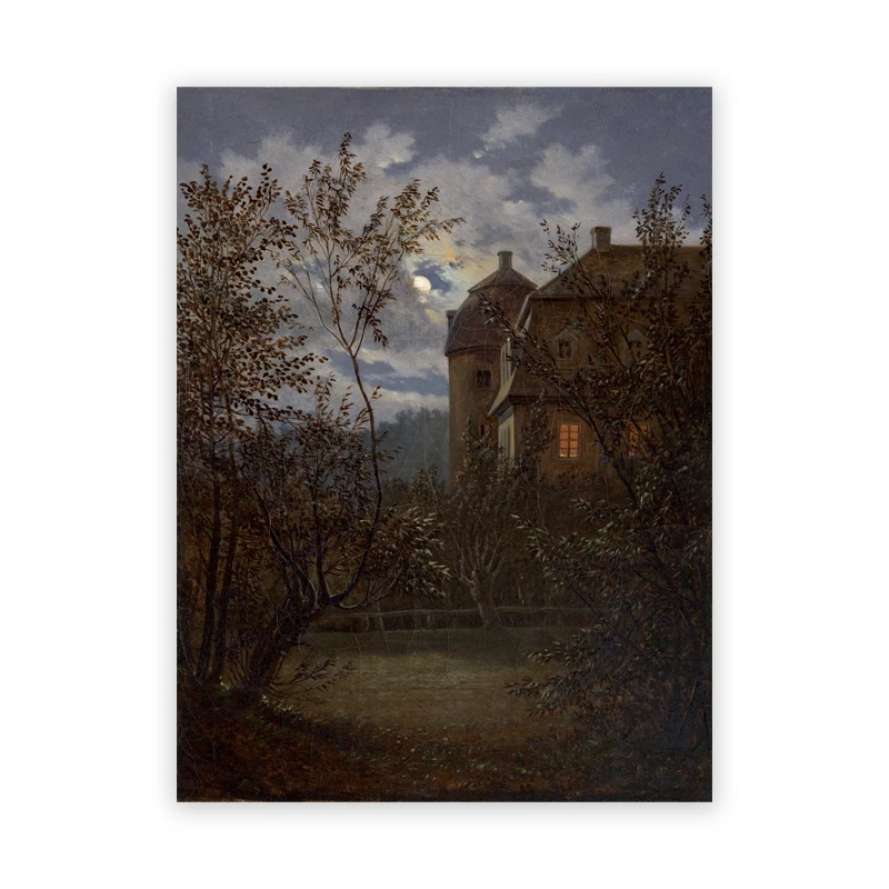 

Живопись на холсте Live ustory "Полная луна", готический стиль