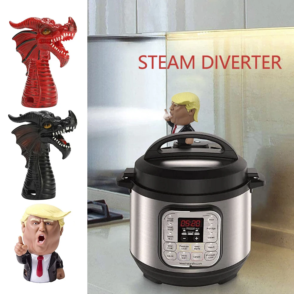 

Creative Steam Diverter Pressure Release Accessory Fire-breathing Dragon Steam Kitchen Tools Compatible with Instant Pots