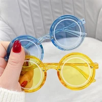 fashion children sunglasses candy color sun glasses kids adumbral anti uv spectacles round frame eyeglasses ornamenta a