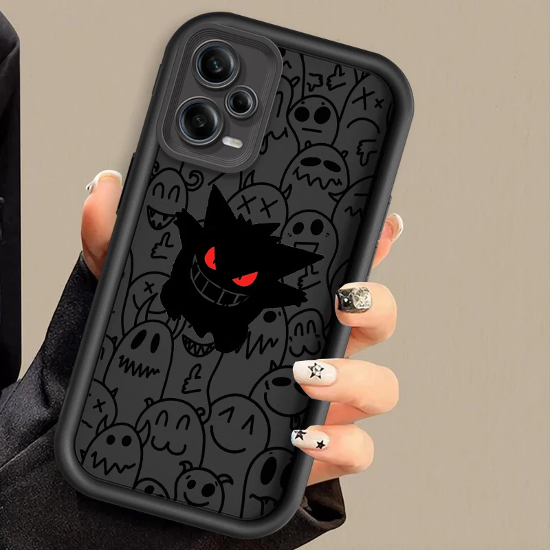 Чехол для телефона P-Pokemons G-Gengguis с мультяшной лестницей Xiaomi Redmi Note 13 12 12C 11 11S 10 10C 10A 9C