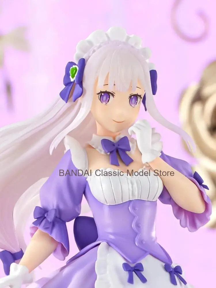 Фото Оригинальная фигурка FuRyu Re:Zero — Жизнь в другом мире с нуля, Эмилия Эхидна, аниме-фигурка милой девушки, коллекционные украшения, подарки №4