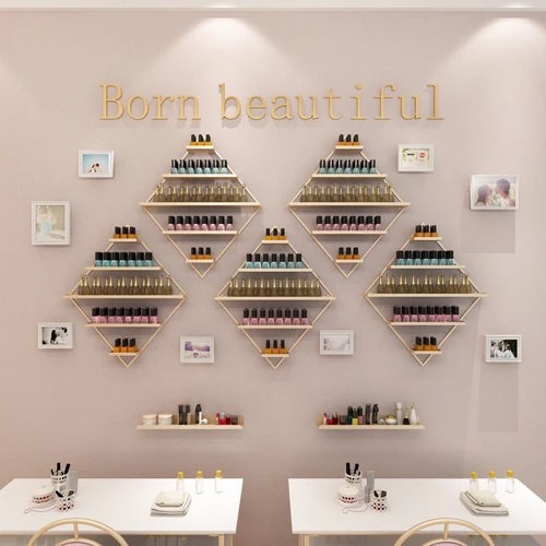 

Скандинавская Золотая стойка для дизайна ногтей в форме алмаза