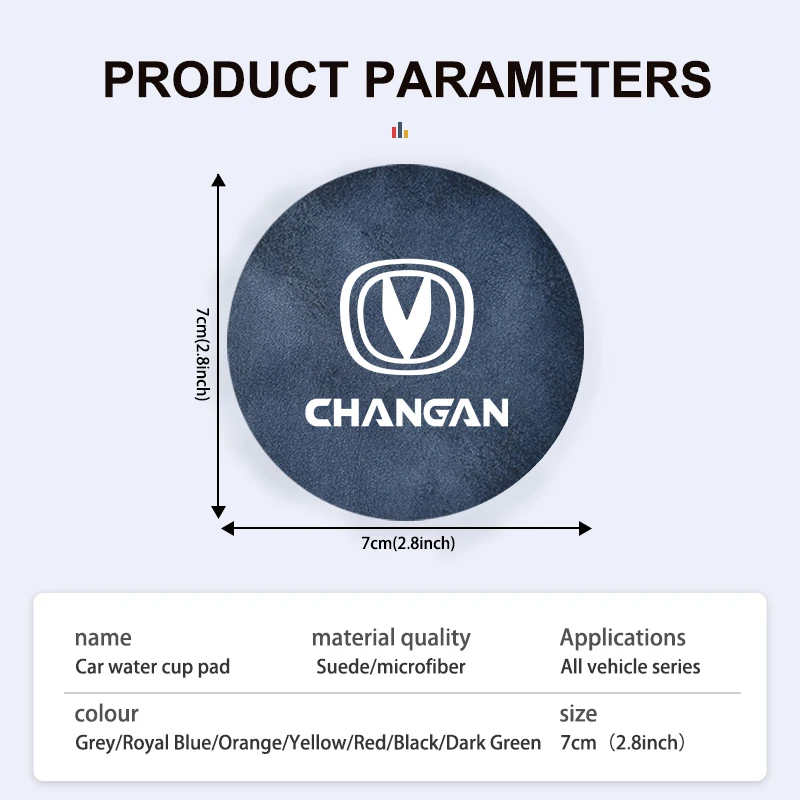 2 шт. замшевая автомобильная подставка нескользящий коврик для чашки воды