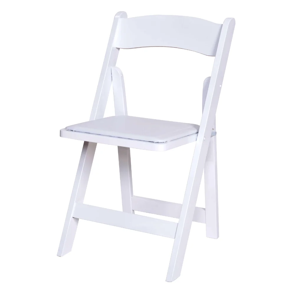 

Chair - Classic Wood Folding - White/White Seat (4/Box)
