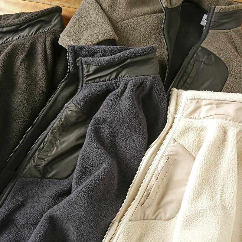 

Plush Thermal Household Spring New Warm Lamb Fleece Standing Collar Jacket Outdoor Trekking Walking Coat Camping Sports Clothes