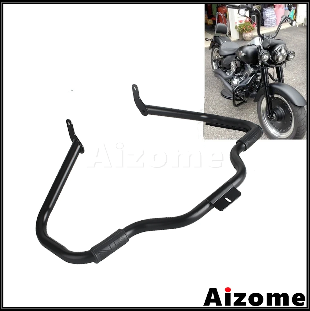 

Мотоцикл аварийный брусок для Harley Softail Fat Boy Lo FLSTF FLSTFB Heritage Softail Classic 2000-2017 черный шоссе защита двигателя