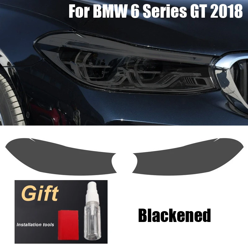 

Прозрачные двери и окна для BMW 6 Series GT 2018-2021 TPU, BC, наклейки на колонку, черные фары, аксессуары