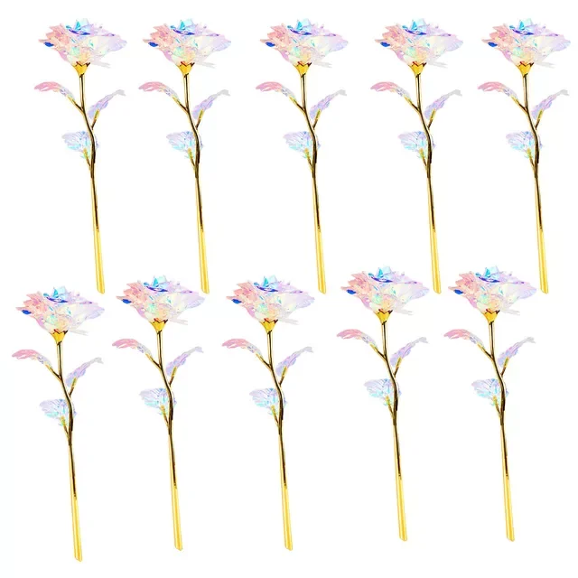 

2022 Gold Eternal Rose Mother's Day Valentines Day Gift Wedding Home Decor искусственные цветы 2022